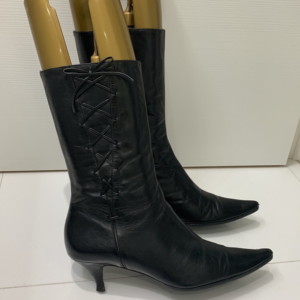 Banana Republic Black Leather Boots size 10